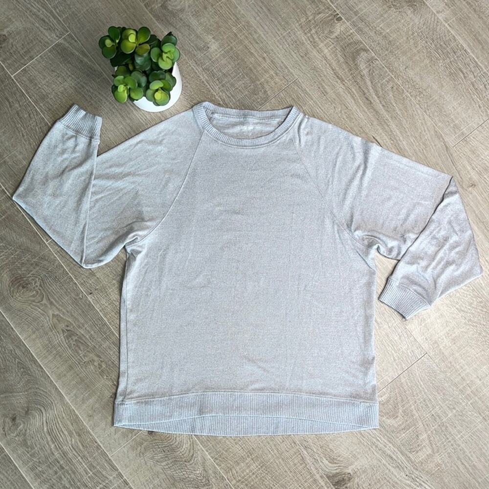 GILLY HICKS Gray Crew Neck Long Sleeve Pullover Casual Sweatshirt